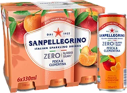 Läsk Pesca/Clementina Zero 6-p 33cl San Pellegrino