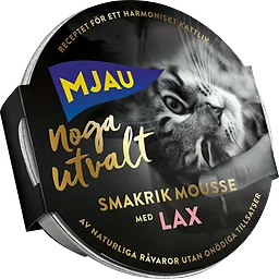 Kattmat Laxmousse Våt 85g Mjau