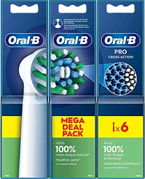 Tandborstrefill Cross Action 6p Oral-B