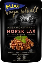 Kattmat Norsk Lax 85g Mjau