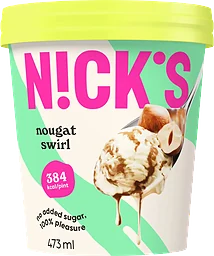 Glass Nougat swirl 473ml Nick´s