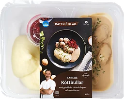Färdigmat Tareqs Köttbullar med Gräddsås 410g Maten e klar