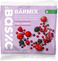 Bärmix Fryst 1kg ICA Basic