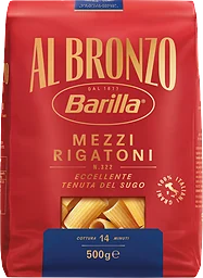 Mezzi Rigatoni Al Bronzo 500g Barilla