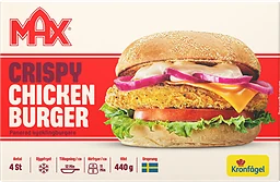Crispy kycklingburgare Fryst 440g Max
