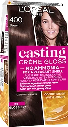 Hårtoning 400 Brown 1-p Casting Creme Gloss