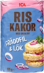 Riskakor gräddfil & lök 125g ICA