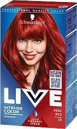 Hårfärg Real red 35  1-p Schwarzkopf Live XXL