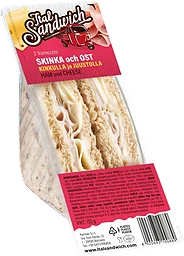 Sandwich Ost & skinka 130g Italsandwich