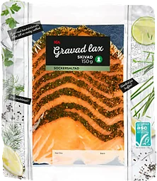 Gravad lax skivad 150g ICA