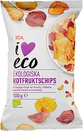 Rotfruktschips 100g KRAV ICA I love eco