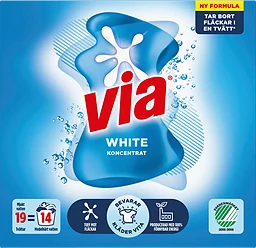 Tvättmedel White 760g Via
