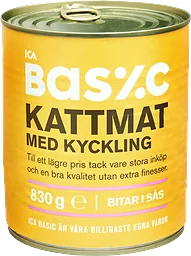 Kattmat Kyckling 830g ICA Basic