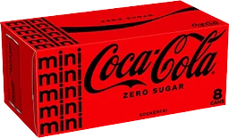 Läsk Zero Miniburk 8x15cl Coca-Cola