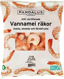 Vannamei räkor 400g Pandalus