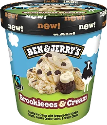 Glass Brookieees & cream 465ml Ben & Jerrys