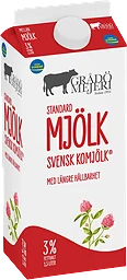 Standardmjölk Extra lång hållbarhet 3% 1500ml Grådö Mejeri
