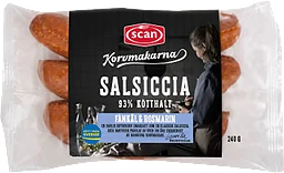 Salsiccia Fänkål & Rosmarin Kötthalt 93% 240g Scan