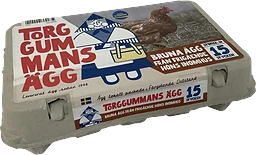 Ägg Bruna 15-pack Torggummans Ägg
