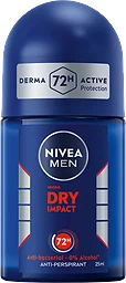 Deodorant Dry Impact Roll On Mini 25ml Nivea Men