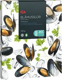 Blåmusslor Fryst 450g ICA