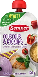 Couscous & kyckling Från 6m 120g Semper