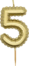 Sifferljus Guldballong 5
