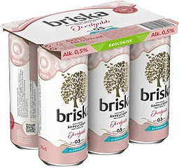 Cider Jordgubb Alkoholfri 0,5% EKO 6x33cl Briska