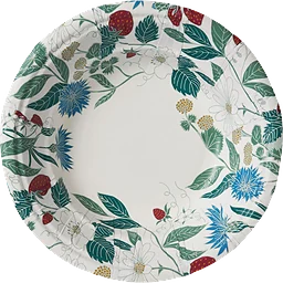 Djup Tallrik 18cm Flora 12-p ICA