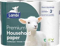 Hushållspapper Premium 3p Lambi