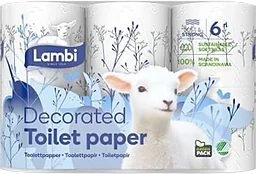 Toalettpapper Dekor 6-p Lambi
