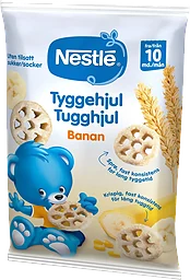 Barnmat Tugghjul banan 10m 28g Nestle