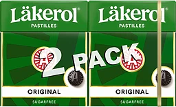 Halstabletter Original Sockerfri 2-p 50g Läkerol