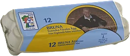 Ägg Bruna Frigående höns 12-p
