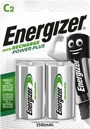 Batteri C Laddbart 2-p Energizer Power Plus