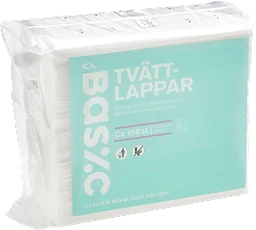 Tvättlappar 150-p ICA Basic