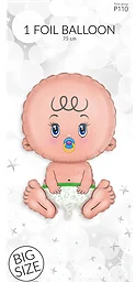 Folieballong Bebis 75cm 1st Happy Party