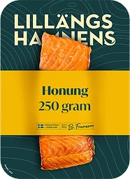 Laxfilé Honungsmarinerad Varmrökt 250g Lillängshamnen