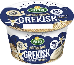 Vanilj Grekisk Yoghurt 0%