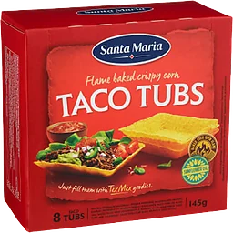 Taco tubs 8-p 145g Santa Maria