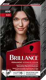 890 Black Hårfärg 1-p Brilliance Schwarzkopf