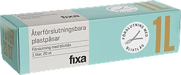 Plastpåse 1L Återförslutningsbara