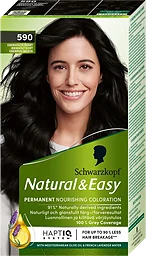 Hårfärg Natural & Easy Ebenholts Svart  590 1-p Schwartzkopf