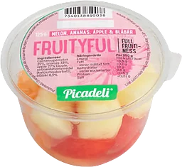 Melon Anananas Äpple Blåbär 125g Picadeli