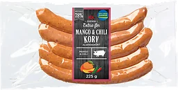Grillkorv Mango och Chili Extra Fin 78% Kötthalt 225g ICA