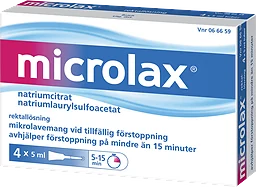 4x5ml Vid Förstoppning Rektallösning Tub