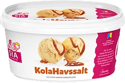 Gräddglass Kola & havssalt