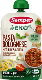 Barnmat Pasta Bolognese 6m 120g KRAV Semper