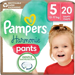 Byxblöjor Harmonie Pants Strl 5 12-17kg 20-p Pampers