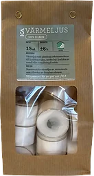 Värmeljus vit 15p plastkopp ICA